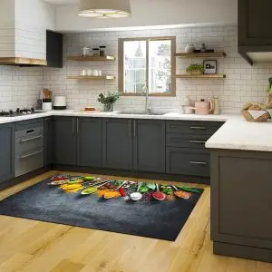 فرشینه آشپزخانه طرح قاشق های ادویه کد CR0218