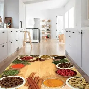 فرشینه آشپزخانه طرح ظرف های ادویه کد CR0220