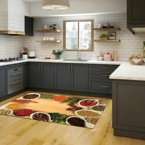 فرشینه آشپزخانه طرح ظرف های ادویه کد CR0220