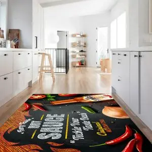 فرشینه آشپزخانه طرح سس تند کد CR0297