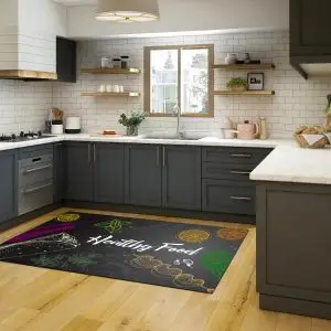 فرشینه آشپزخانه طرح غذای سالم کد CR0305