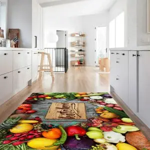 فرشینه آشپزخانه طرح میز پر از میوه کد CR0313