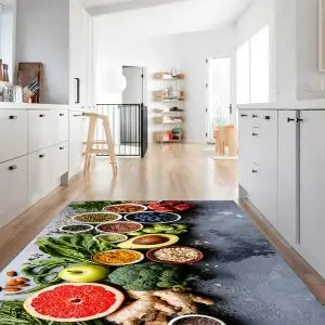 فرشینه آشپزخانه طرح میز سلامتی کد CR0321